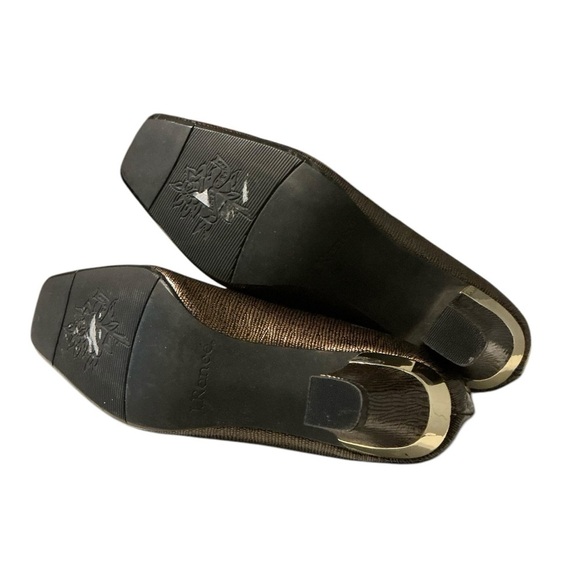 J. Renee Women's Mary Pump Cognac Size 6W Lizard Print - Picture 9 of 10